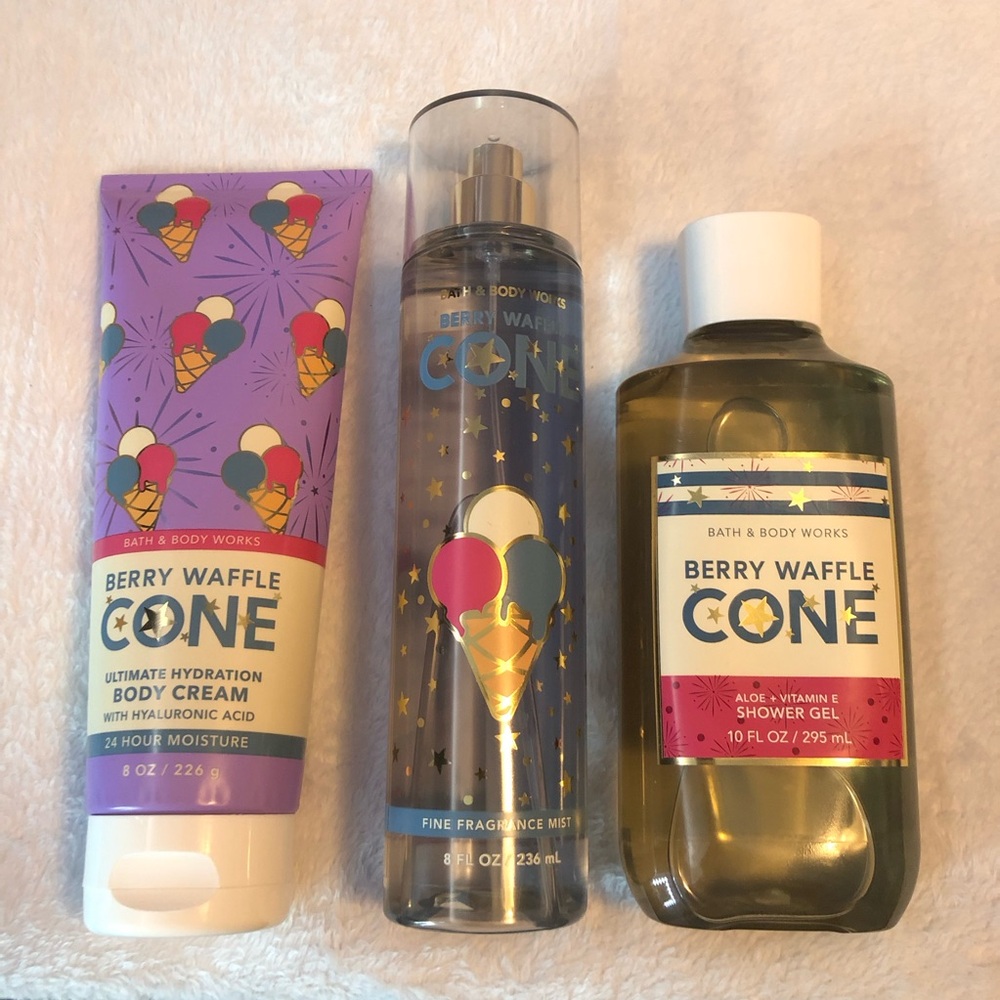 NWT Bath & Body Works Berry Waffle Cone Bundle!